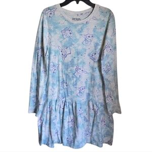 Star Wars Baby Yoda Long Sleeve Dress Size Girls XL (14-16)